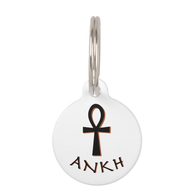 Placa Para Mascotas Ankh (Anverso)