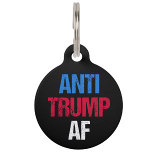 Placa Para Mascotas Anti-Trump AF I