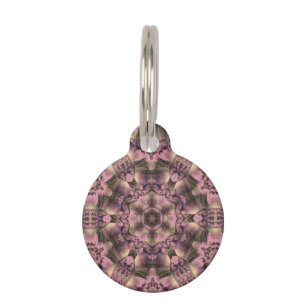 Placa Para Mascotas Antigüedad rosada victoriana