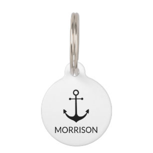 Placa Para Mascotas Anuncio naumático personalizado blanco negro infor