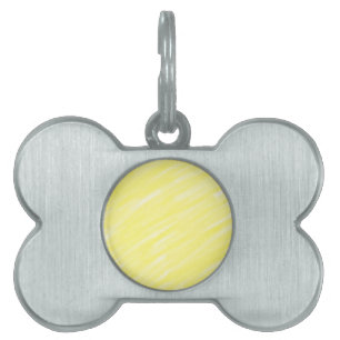 Placa Para Mascotas anuncio simple minimalista de color sólido amarill