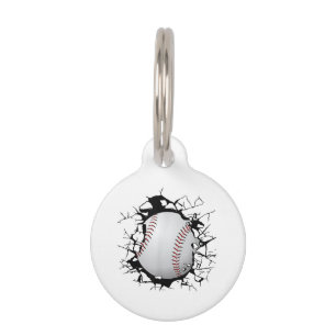 Placa Para Mascotas Aparato de béisbol - Béisbol