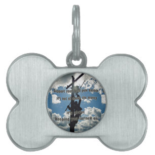 Placa Para Mascotas Apoye a su Lineman