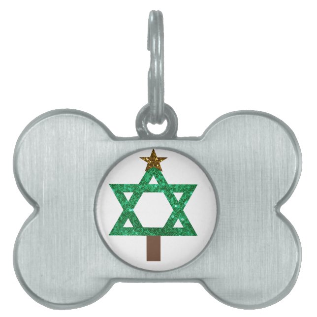 Placa Para Mascotas árbol de navidad (Frente)