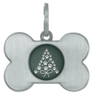 Placa Para Mascotas Árbol de Navidad Regalo para Dueño Amante de Perro