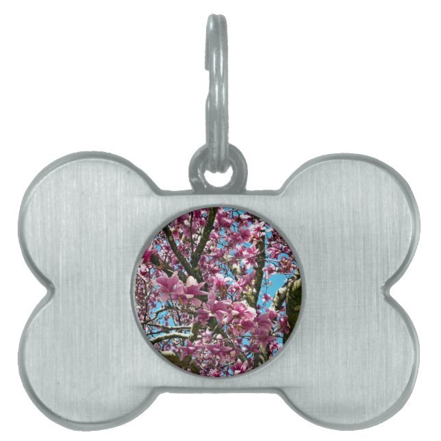 Placa Para Mascotas Árbol de tulipanes (Frente)