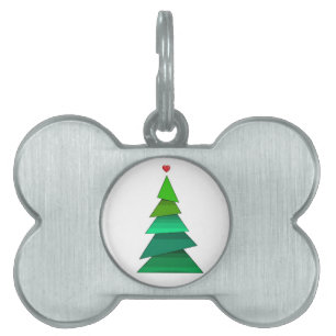Placa Para Mascotas Árbol del corazón