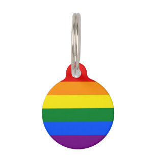 PLACA PARA MASCOTAS ARCO IRIS