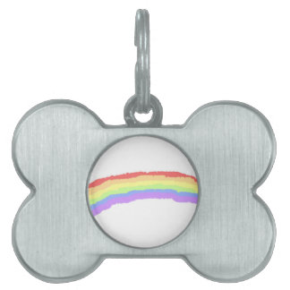 Placa Para Mascotas Arco iris