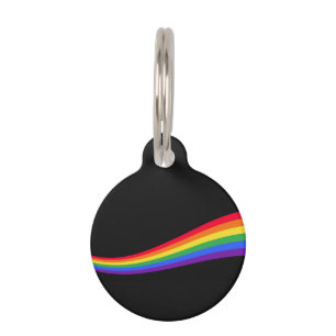 Placa Para Mascotas Arcoiris