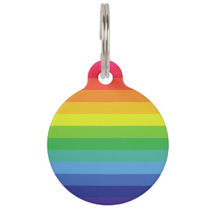 Placa Para Mascotas Arcoiris