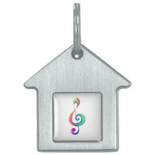 Placa Para Mascotas Arroyo arcoiris estratificado