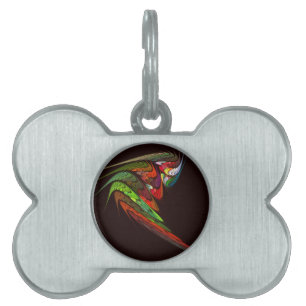 Placa Para Mascotas Arte abstracto de Chameleon