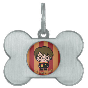 Placa Para Mascotas Arte de caricaturas de Harry Potter