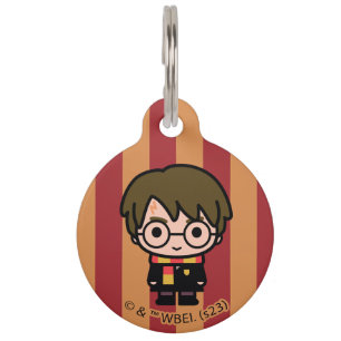 Placa Para Mascotas Arte de caricaturas de Harry Potter