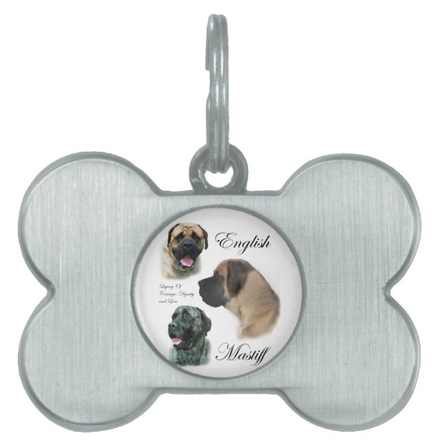 Placa Para Mascotas Arte de castigos en inglés (Frente)