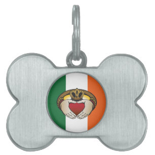 Placa Para Mascotas Arte de Claddagh del irlandés