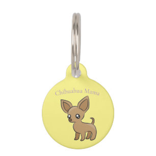 Placa Para Mascotas Arte de Mamá Chihuahua Linda Thunder_Cove