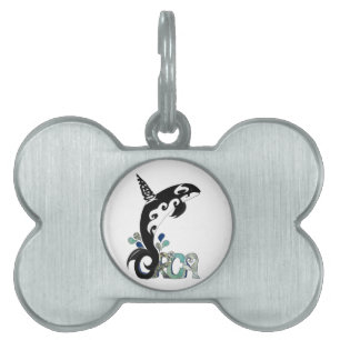 Placa Para Mascotas Arte por la libertad de Orca