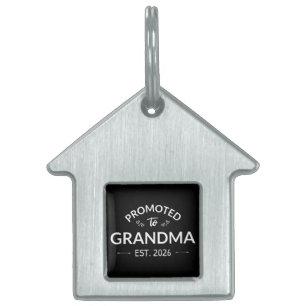 Placa Para Mascotas Ascendido A La Abuela Este. II 2026