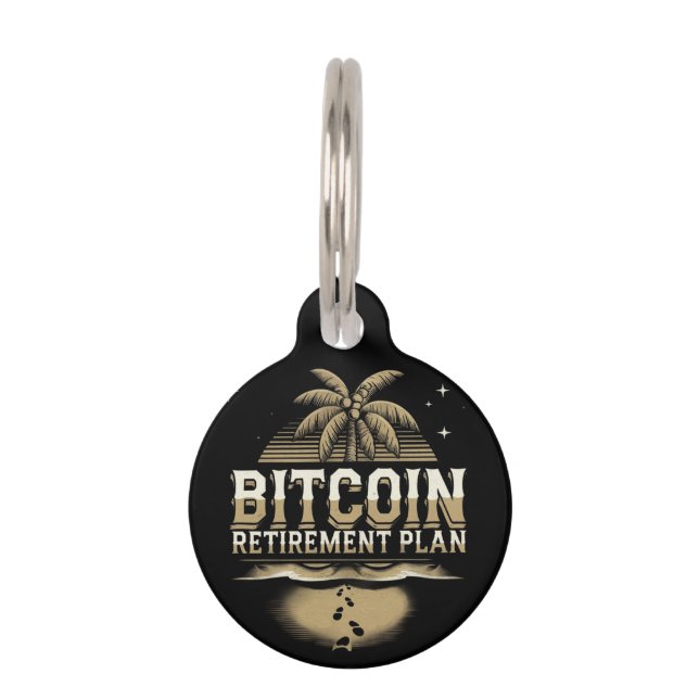 Placa Para Mascotas Asegurar su futuro con un plan de retiro de Bitcoi (Anverso)