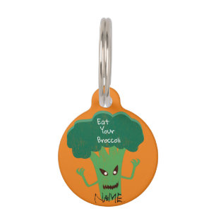 Placa Para Mascotas Aterrorífico brócoli
