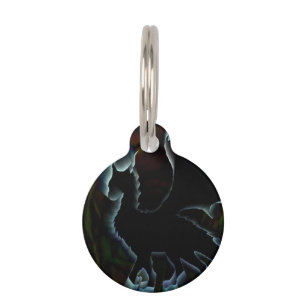 Placa Para Mascotas Aureola del dragón
