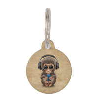 Auriculares que llevan del mono lindo del bebé
