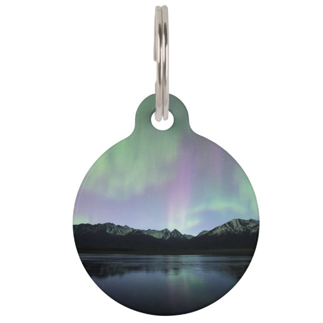 Placa Para Mascotas Aurora rosa (Reverso)