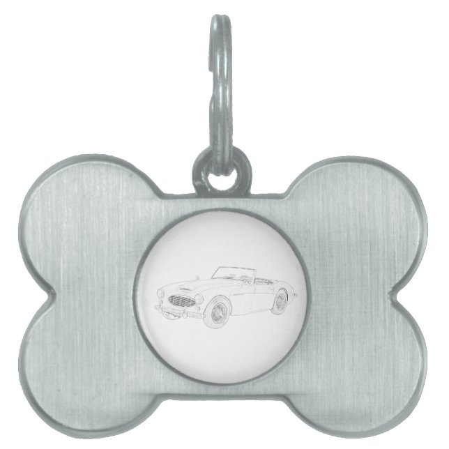 Placa Para Mascotas Austin Healey 1960 (Frente)