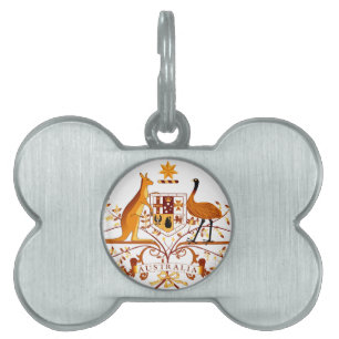 Placa Para Mascotas Australia COA Brown