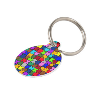 Placa Para Mascotas Autismo jigsaw