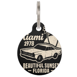 Placa Para Mascotas Automóvil de Carreras _ Motor (255)