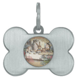 Placa Para Mascotas Aventuras de Alicia en el País de las Maravillas A