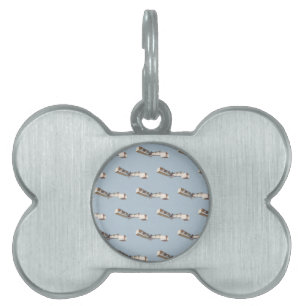 Placa Para Mascotas Avión Santos-Dumont 14-Bis