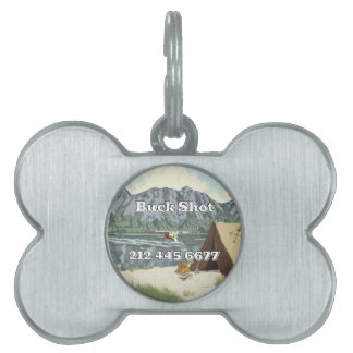 Placa Para Mascotas Avión Y Viajes De Pesca De Alaska Bush