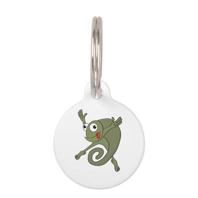 Placa Para Mascotas Awesome Chameleon (Anverso)