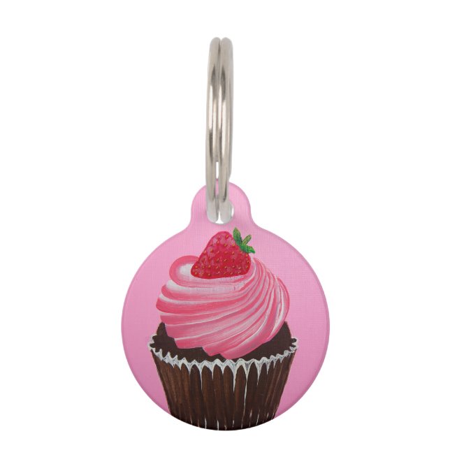 Placa Para Mascotas Azúcar de la fresa (Anverso)