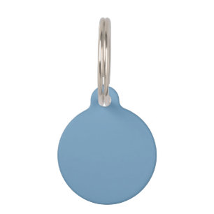 Placa Para Mascotas Azul de superioridad del aire (color sólido)