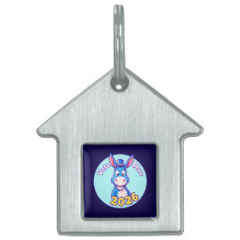 Placa Para Mascotas azul en 2026