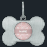 Placa Para Mascotas Baby Pink Paisley<br><div class="desc">¡Te encantará este diseño de diseño de diseño de diseño lindo,  moda,  Baby Pink Paisley! Lo invitamos a nuestra tienda,  Baby Shower Boutique,  para ver este diseño genial de chicas en muchos más productos de personalizable,  incluyendo invitaciones modernas de Baby Shower y regalos para bebés y chicas! Gracias!</div>