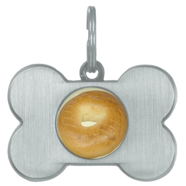 Placa Para Mascotas Bagel (Frente)