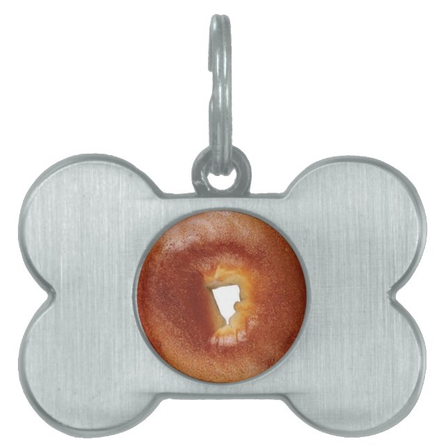 Placa Para Mascotas Bagel Beagle (Frente)