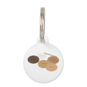 Placa Para Mascotas Bagels
