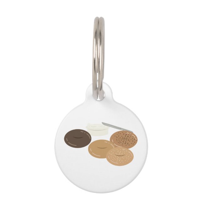 Placa Para Mascotas Bagels (Anverso)