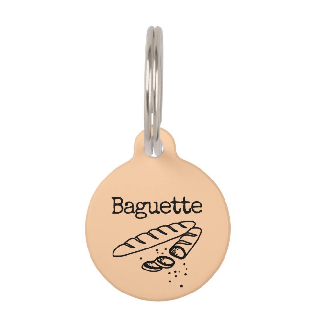 Placa Para Mascotas Baguette (Anverso)