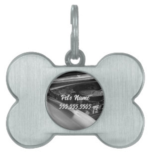 Placa Para Mascotas Bajo la etiqueta de identificación de mascota de l