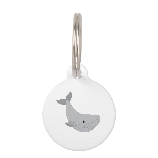 Placa Para Mascotas Ballena (Anverso)