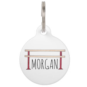 Placa Para Mascotas Ballet Barre Teacher de danza Studio Ballerina Bai