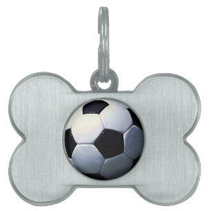Placa Para Mascotas Balón de fútbol